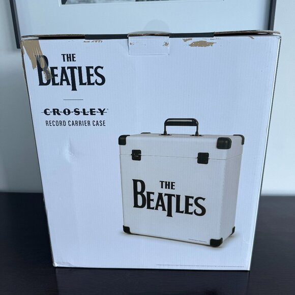 Crosley x The Beatles Record Carrying/Storage Case for 30+ Albums, White - Picture 5 of 14